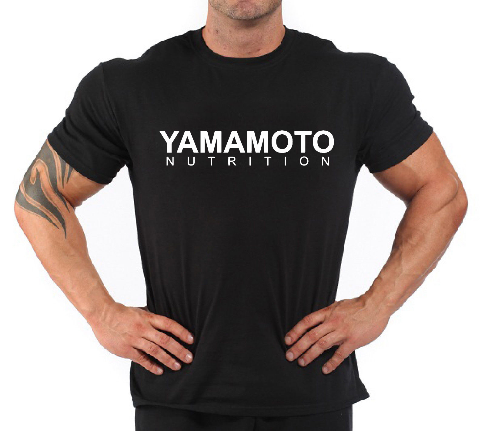 Fitness With Nutrition - Bodybuilding Fitness Gym T-shirt 