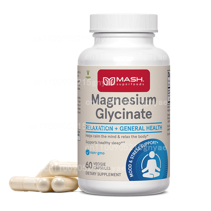 Magnesium Glycinate Capsule - Magnesiumcapsules Magnesiumglycinaatcapsules Supplement voor spier-, zenuw-,