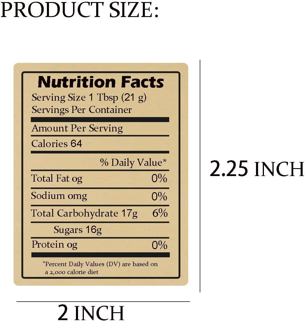 Nutrition & Fitness Class - 600 stuks zelfklevende kraft honinglabels met