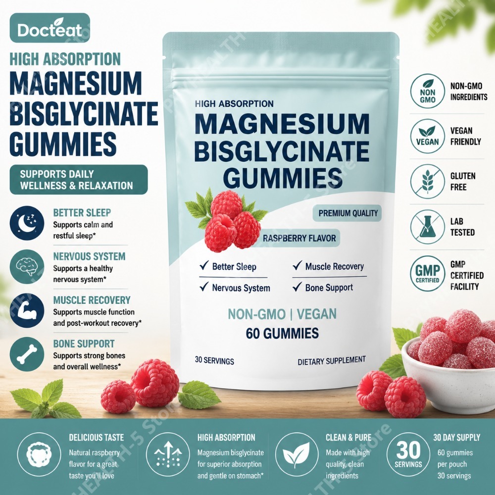 Nutrition & Fitness Class - Magnesium Bisglycinaat Gummies met hoge absorptie,