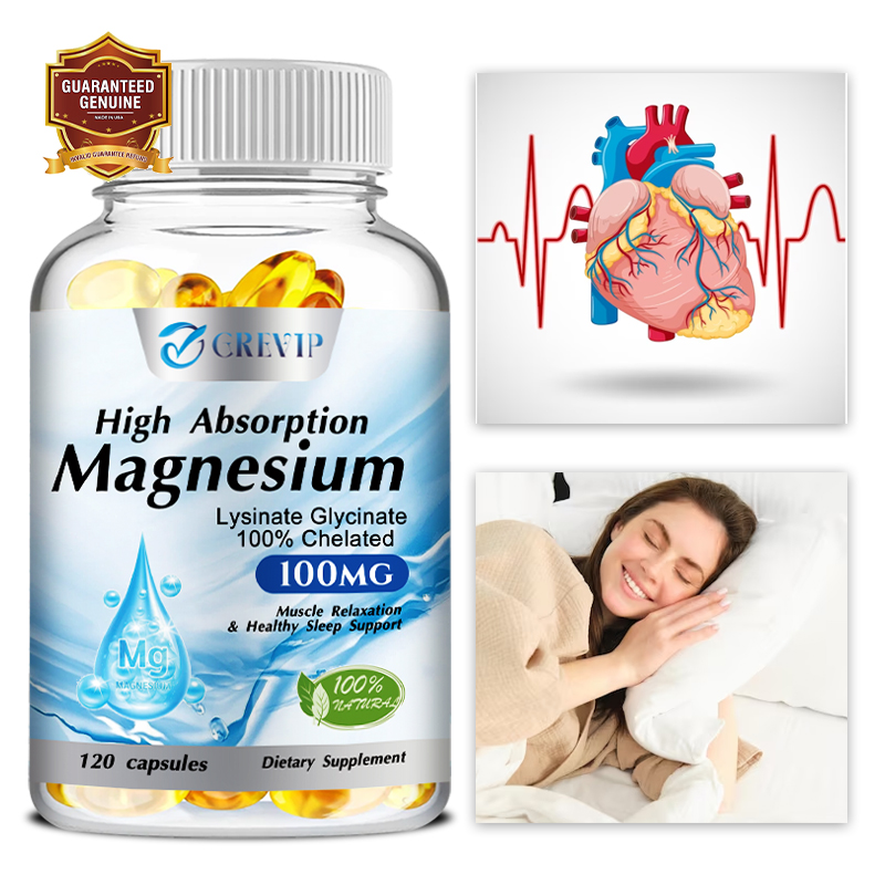 Magnesium Glycinate Capsule - Magnesiumglycinaat Licininaat - Voor slaap, helpt