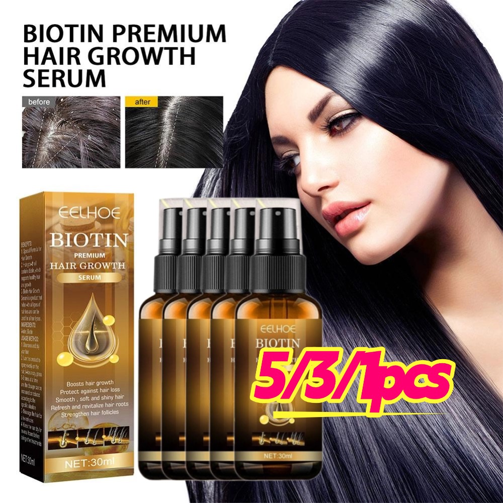 Biotin Hair Growth - 5/3/1pcs Biotine Snelle Haargroei Producten Anti