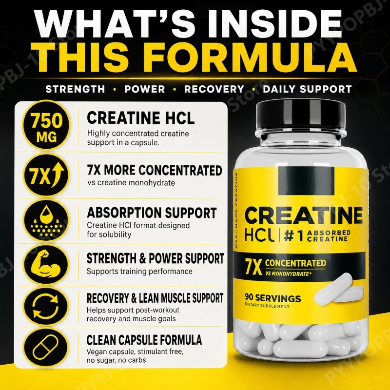 Creatine HCl 750mg 90 capsules - Creatine Hcl Capsule recensie en prijs