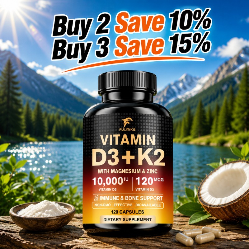 10000IE Vitamin D3 K2-suppleme - Nutrition Zinc recensie en prijs