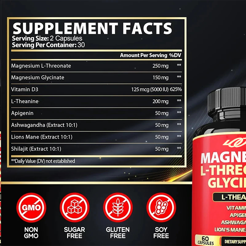 8-in-1 magnesium L-threonaat e - Magnesium Glycinate Capsule recensie en prijs