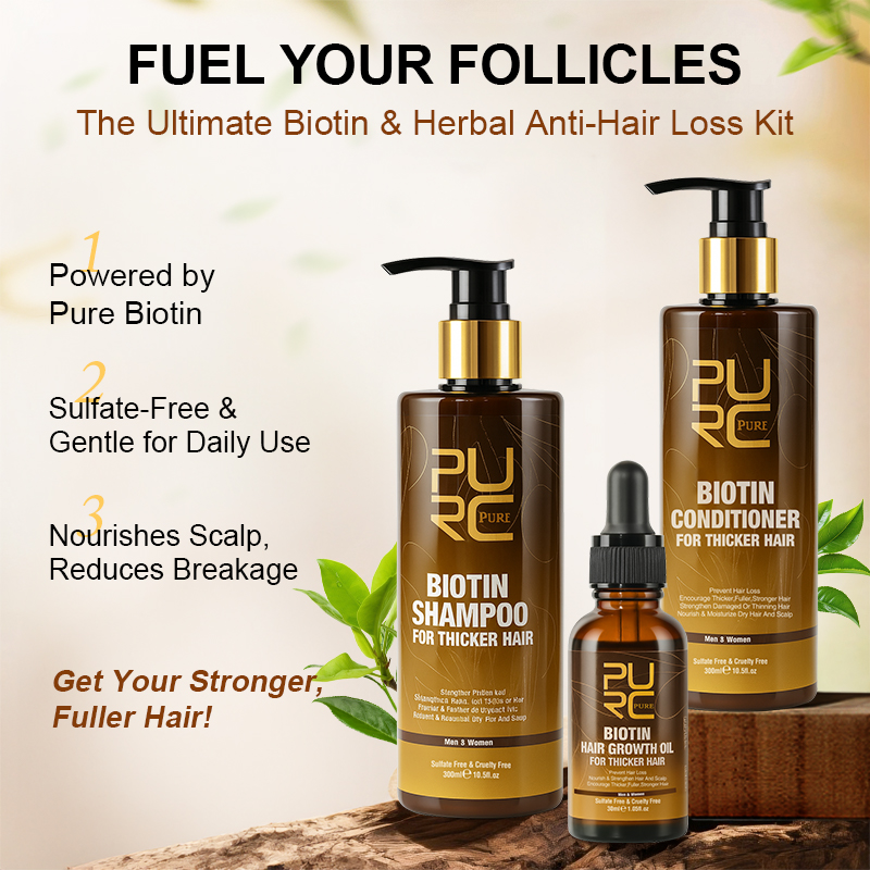 PURC Snelle haargroeiproducten - Biotin Hair Growth recensie en prijs