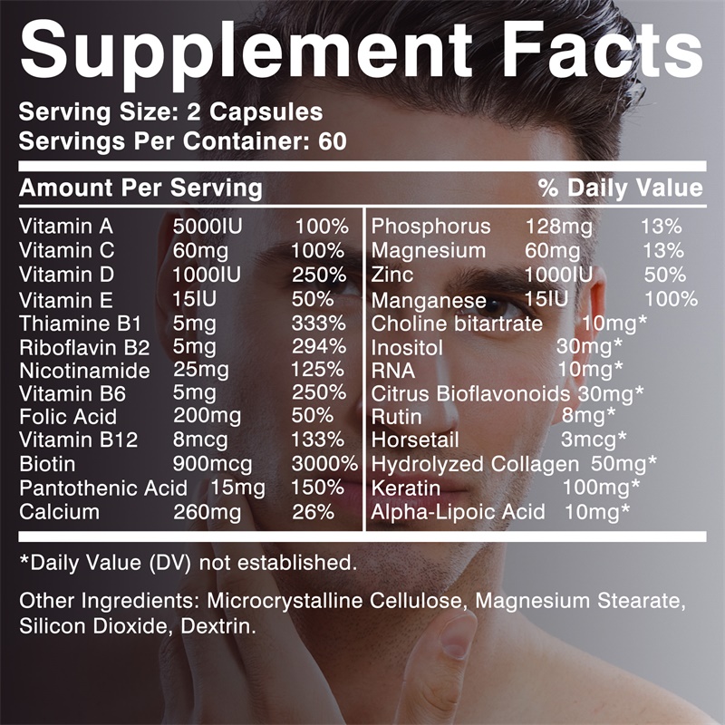 Herensupplement voor haargroei - Biotin Hair Growth recensie en prijs