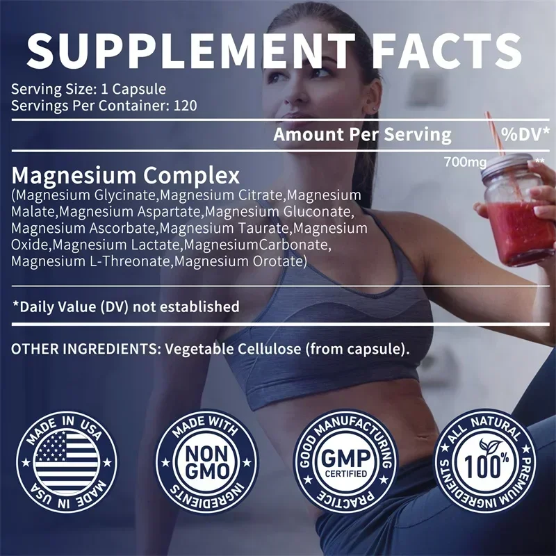 Magnesiumcomplex - Ontspanning - Magnesium Glycinate Capsule recensie en prijs