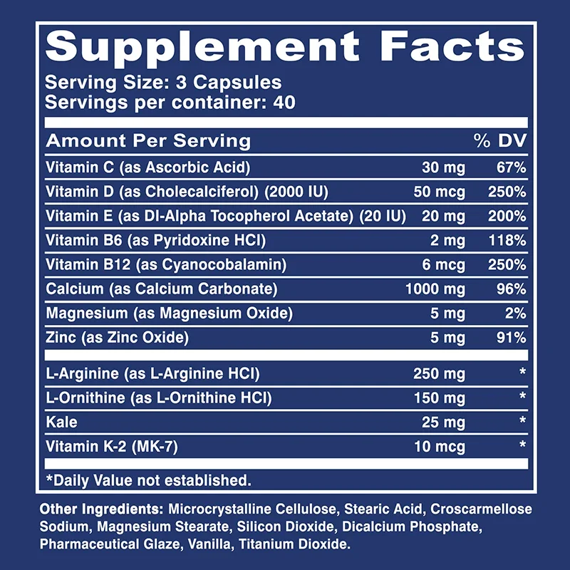 Vitamine D + calcium en zink V - Nutrition Zinc recensie en prijs