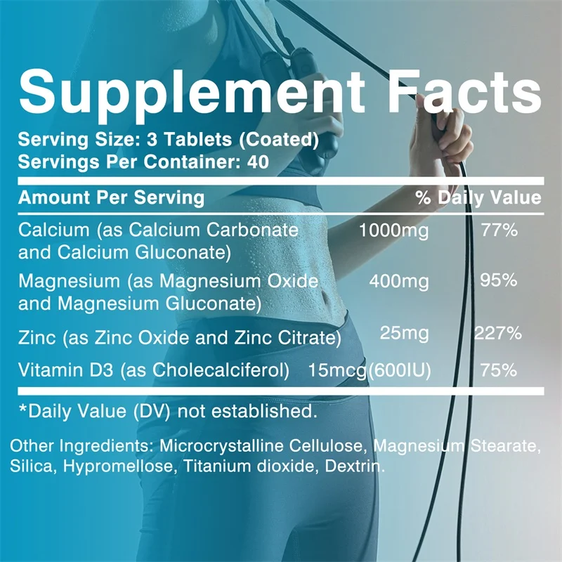 Calcium Magnesium Zink Vitamin - Nutrition Zinc recensie en prijs